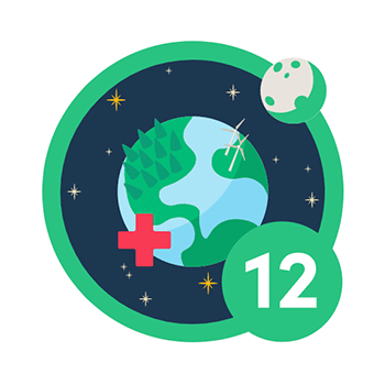 Ecologi 12 months of climate action icon